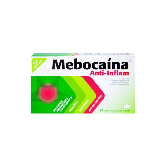 Mebocaína Anti-Inflam, 20 Comprimidos