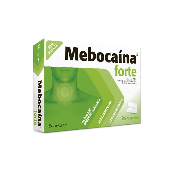 Mebocaína Forte, 24 Pastilhas