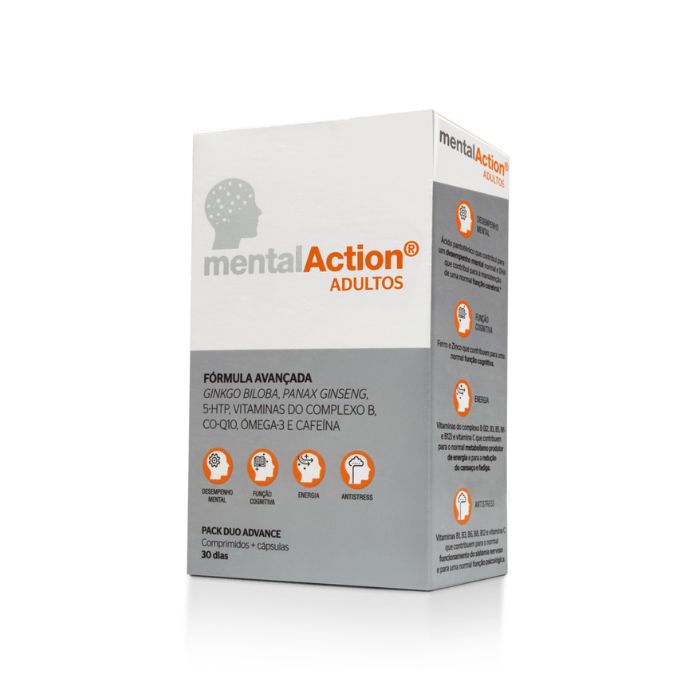 MentalAction Adultos, 30 Comprimidos + 30 Cápsulas