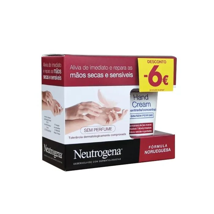 Neutrogena Creme de Mãos Concentrado s/ Perfume, 2x50ml