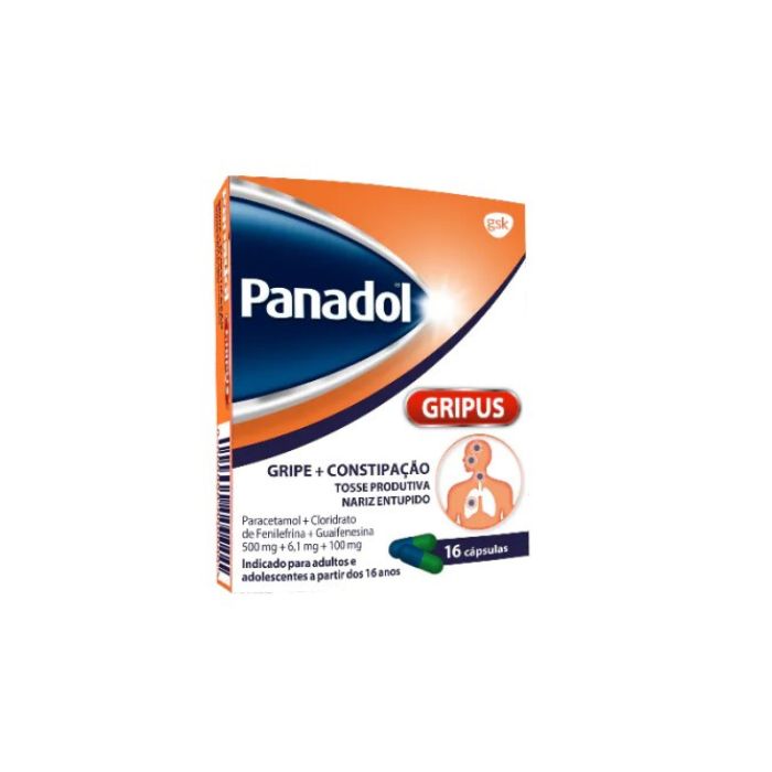 PANADOL GRIPUS 500+6.1+100 MG 16 CÁPS