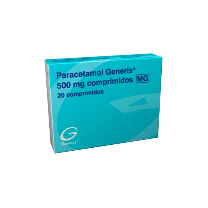 Paracetamol Generis 500mg, 20 comprimidos