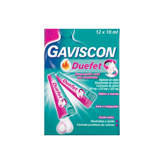 Gaviscon Duefet, 12 Saquetas