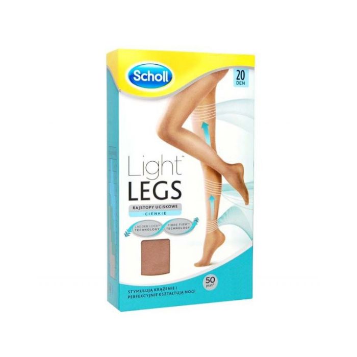 Scholl Light Legs Collant Compressão 20Den Tamanho S, Bege