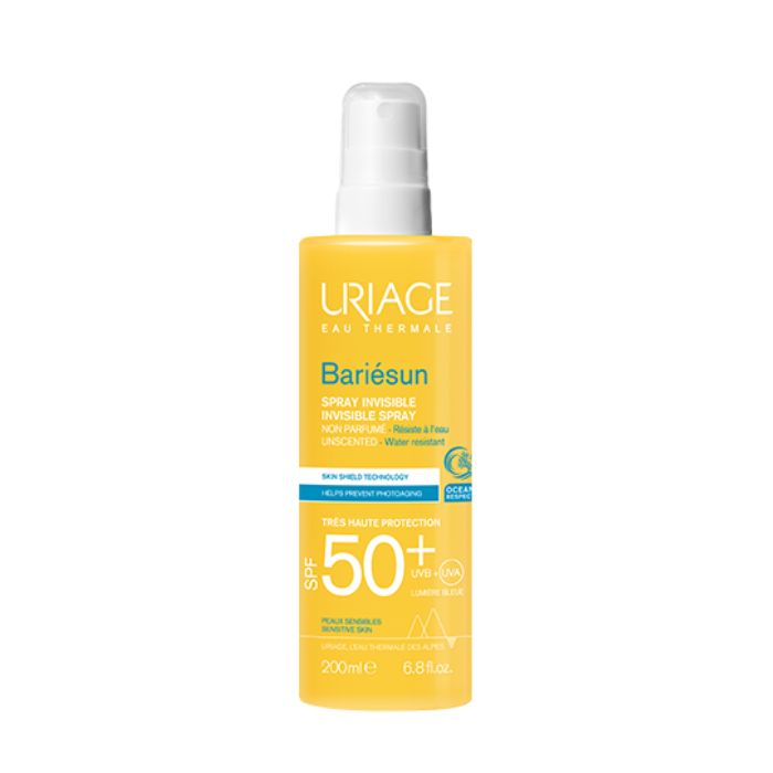 Uriage Bariésun Spray Invisível Sem Perfume SPF50+, 200ml